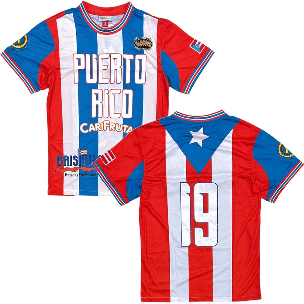 Puerto Rico International Team Headgear Classics 1990 World Cup Soccer Jersey